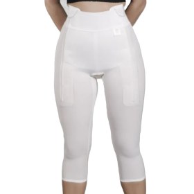 Garments for liposuction and abdominoplasty below knee with zipper ΕΤΟ 103 Βlack Large 