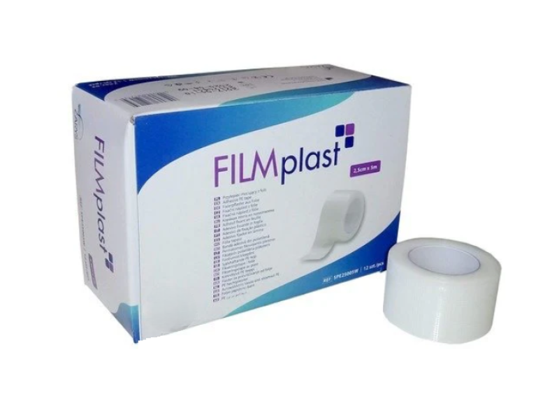 Filmplast Plastic Fixation Tapes (Transpore Type) 2.5cm x 9.14m 12 Pieces Filmplast Plastic Fixation Tapes (Transpore Type) 2.5cm x 9.14m 12 Pieces