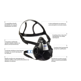 Μάσκα μισού προσώπου X-PLORE 3500 - 