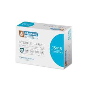 Γάζες αποστειρωμένες 15x15cm (5x5cm) 12ply 12 τεμάχια