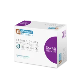 Sterile gauze swabs 36x40 cm (10 x 10 cm) 12ply 10pcs