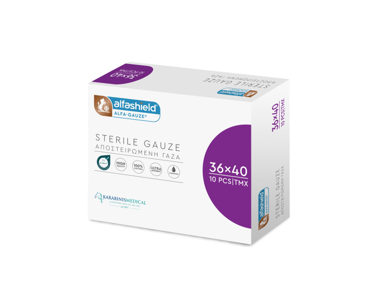 Sterile gauze swabs 36x40 cm (10 x 10 cm) 12ply 10pcs Sterile gauze swabs 36x40 cm (10 x 10 cm) 12ply 10pcs