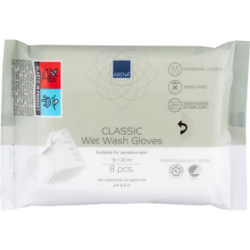 Wet 8-piece disposable cleaning gloves Abena