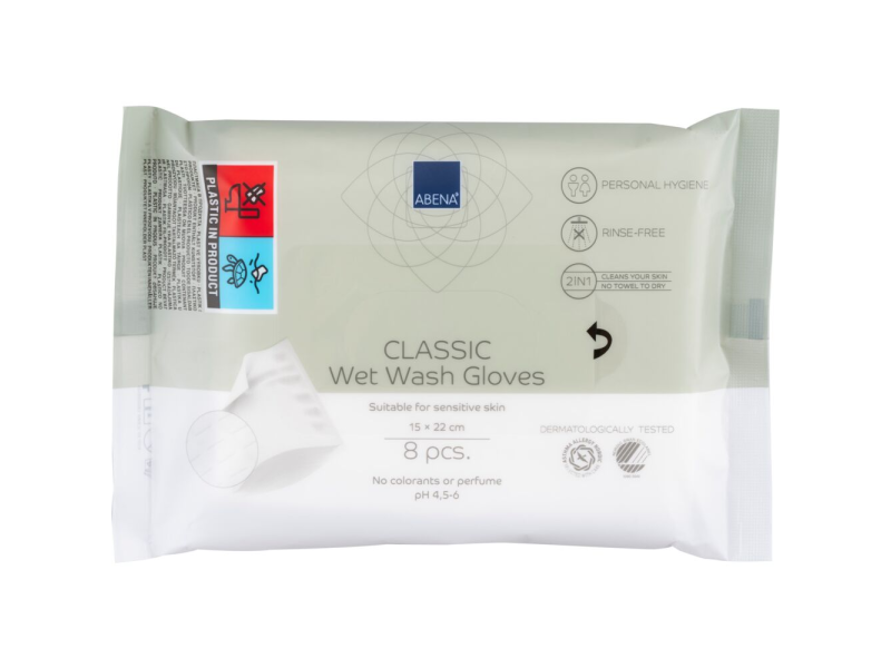 Wet 8-piece disposable cleaning gloves Abena Wet 8-piece disposable cleaning gloves Abena