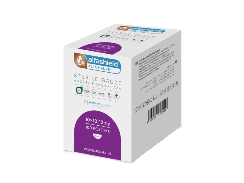 Sterile gauze pads 36x40cm (10x10cm ) 12ply 100pcs Sterile gauze pads 36x40cm (10x10cm ) 12ply 100pcs