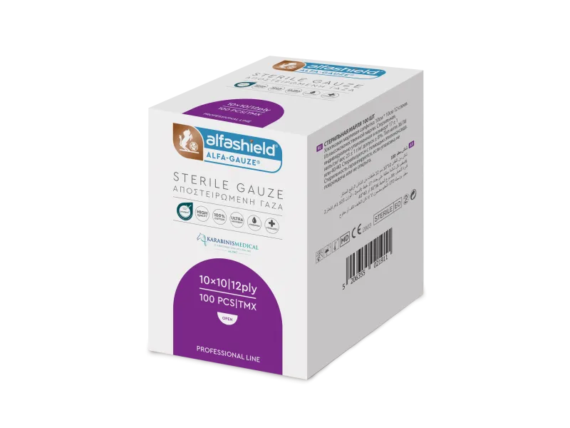 Sterile gauze pads 36x40cm (10x10cm ) 12ply 100pcs Sterile gauze pads 36x40cm (10x10cm ) 12ply 100pcs