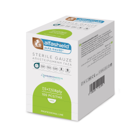 Γάζες αποστειρωμένες 17x30cm (7.5x7.5cm) 8ply 100 τεμάχια