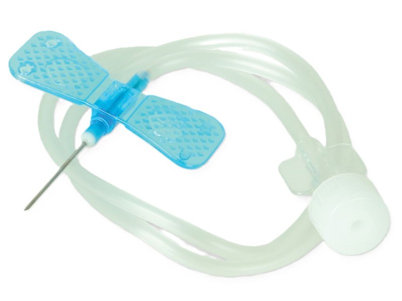Ιntravenous butterflies 23G (0.6mm) box of 100 pieces Blue Ιntravenous butterflies 23G (0.6mm) box of 100 pieces Blue