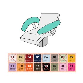 Terry Cloth Armrest Covers for Examination Table Set of 2 – Fits 5–10 cm Width