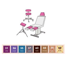 Κάλυμμα βελούδινο σκαμπώ - τμημάτων επίπλων 28-42cm 