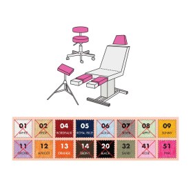 Terry Cloth Stool Cover – Fits Furniture Parts 28–42 cm