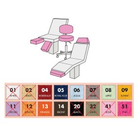 Κάλυμμα πετσετέ σκαμπώ - τμημάτων επίπλων 38-50cm