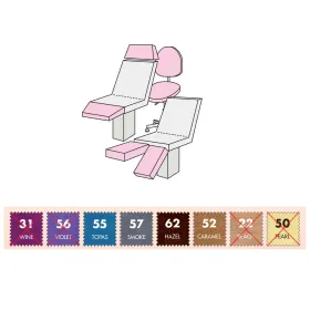 Κάλυμμα βελούδινο σκαμπώ - τμημάτων επίπλων 50-60cm