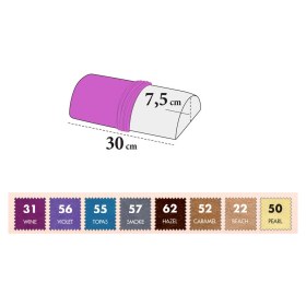 Κάλυμμα βελούδινο ημικυλινδρικού μαξιλαριού - υποβραχιονίου