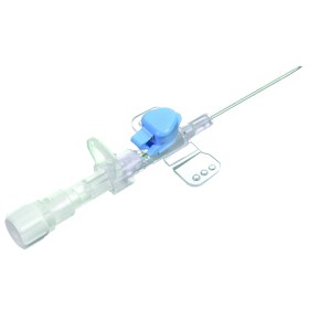 Polyflex I.V. Cannula with port, snap fit cap & perforated wings 100 pcs