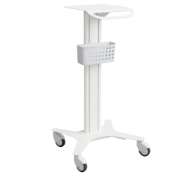 Τρόλεϊ ιατρικών μηχανημάτων με 1 ράφι & καλάθι CAR1P-KLS