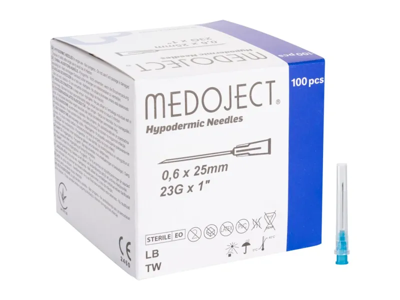 Bελόνες μιας χρήσης Chirana 100 τεμάχια | 23G x 1 Bελόνες μιας χρήσης Chirana 100 τεμάχια | 23G x 1