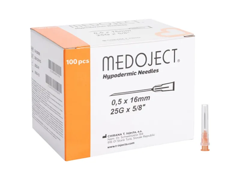 Bελόνες μιας χρήσης Chirana 100 τεμάχια | 25G x 5/8 Bελόνες μιας χρήσης Chirana 100 τεμάχια | 25G x 5/8