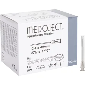 Disposable needles Chirana 100 pieces | 27G x 1 1/2 