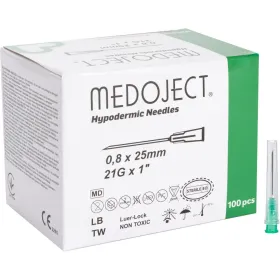 Disposable needles Chirana 100 pieces | 21G x 1