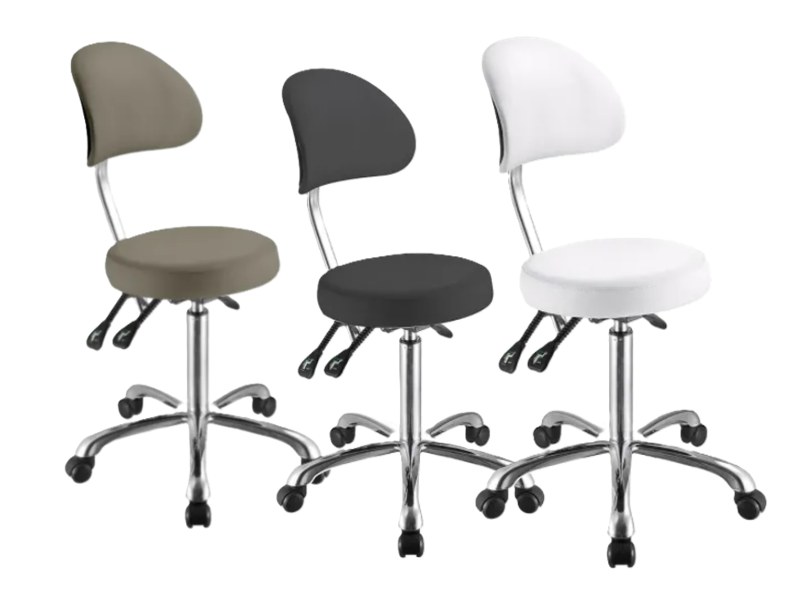 Rolling stool with backrest COMFORT 1025B Rolling stool with backrest COMFORT 1025B