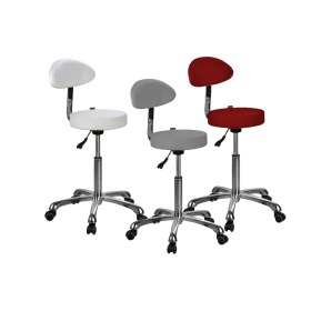 Σκαμπώ τροχήλατο με πλάτη SIMONA 1023ΑΒ2