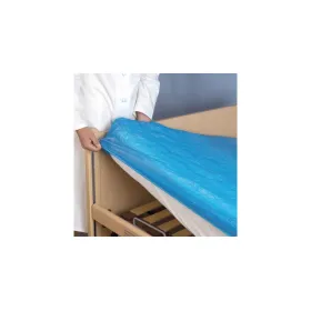 Κάλυμμα στρώματος PVC αδιάβροχο με λάστιχο περιμετρικά 90x205cm μπλε 