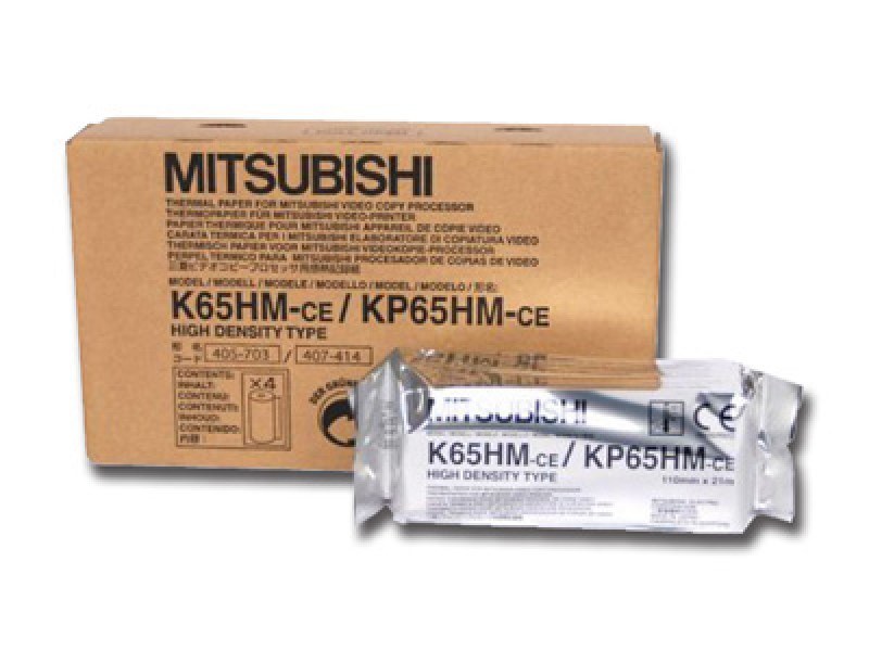 Mitsubishi K65HM-CE / KP65HM-CE High Density Thermal Paper Mitsubishi K65HM-CE / KP65HM-CE High Density Thermal Paper