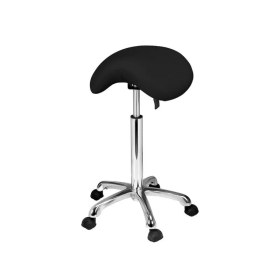 Saddle Rolling Stool Organic 1022A| Black