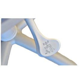 Σκαμπώ τροχήλατο με πλάτη DENTAL TYPE DENT 8C01 Γαλάζιο - 