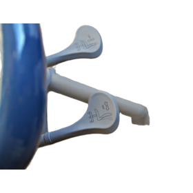 Σκαμπώ τροχήλατο με πλάτη DENTAL TYPE DENT 8C01 Γαλάζιο - 