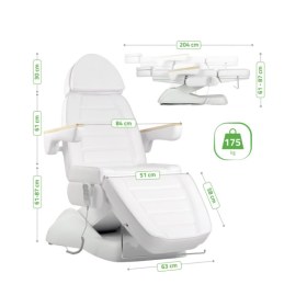 Έδρα μικροεπεμβάσεων ηλεκτρική Leo PRO 4 | Λευκή - 