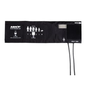 NYLON CUFF + TPU BLADDER - grey/black - adult - 2 tubes