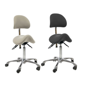 Σκαμπώ τροχήλατο σέλα με πλάτη NAGGURA