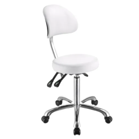 Rolling stool with backrest COMFORT 1025B - 