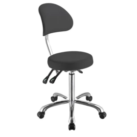 Rolling stool with backrest COMFORT 1025B - 