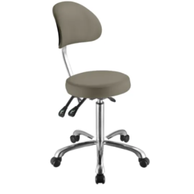 Rolling stool with backrest COMFORT 1025B - 