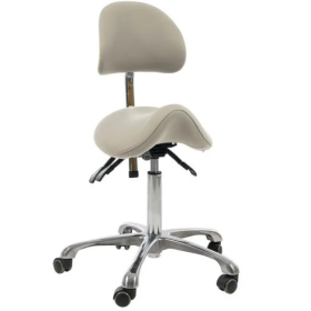 Σκαμπώ τροχήλατο σέλα με πλάτη NAGGURA - Σκαμπώ τροχήλατο τύπου σέλα με πλάτη NAGGURA 