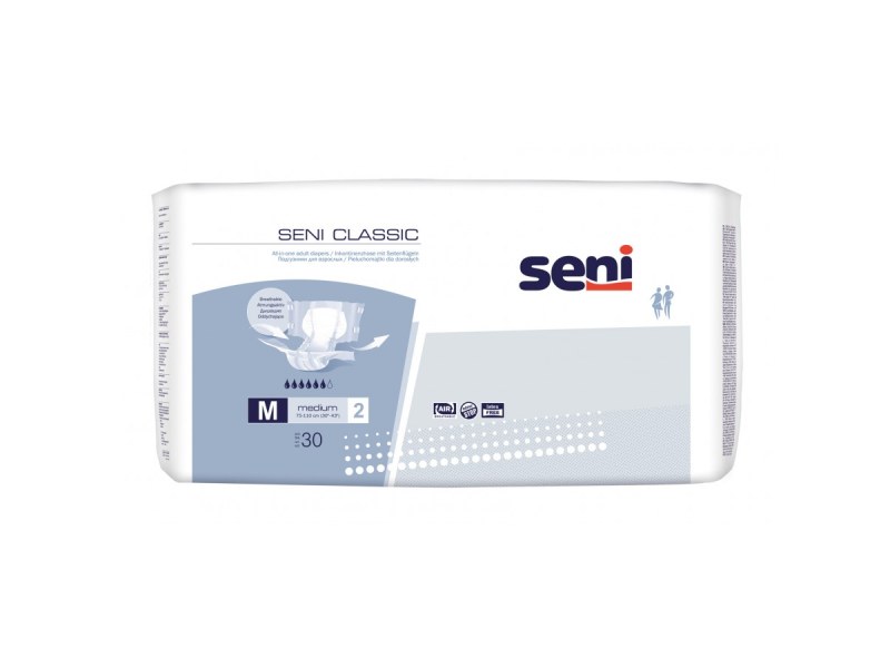 Incontinence diapers Seni Classic Advance Line | Νο2 Medium 30 pieces Incontinence diapers Seni Classic Advance Line | Νο2 Medium 30 pieces