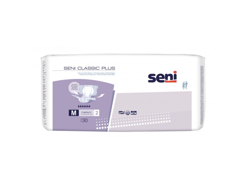 Incontinence diapers Seni Classic Plus Advance Line | Νο2 Medium 30 pieces Incontinence diapers Seni Classic Plus Advance Line | Νο2 Medium 30 pieces