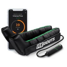 Portable Compression Therapy Device with Boots Reboots Go Lite | Large