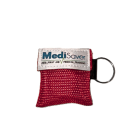 Bag for CPR Mask red