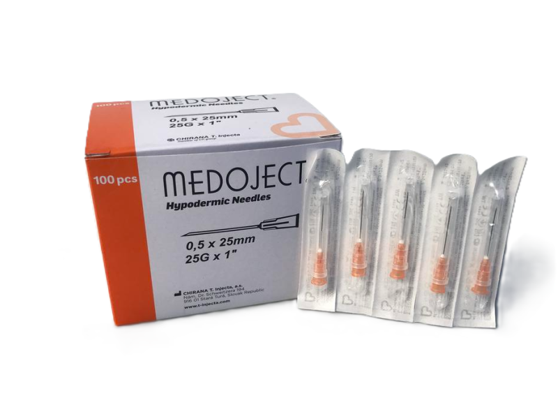 Disposable needles Chirana 100 pieces | 25G x 1 Disposable needles Chirana 100 pieces | 25G x 1