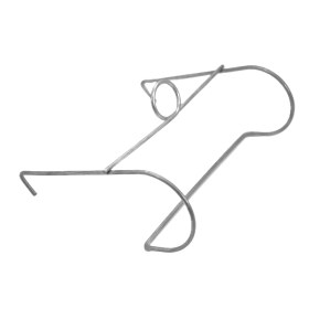 Metal urine bag stand