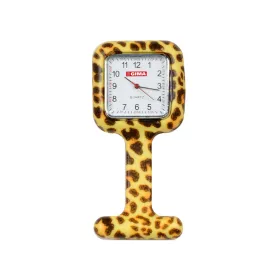 Ρολόι νοσηλευτή από σιλικόνη λεοπάρ 20463