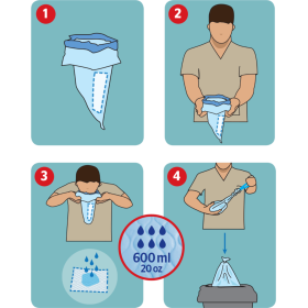 Σακούλες εμετού DR HELEWA λευκές 600ml 20 τεμάχια - 