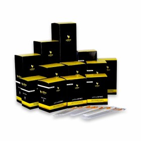 Βελόνες βελονισμού με οδηγό 100 τεμάχια Yellow Sport