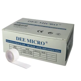 Ταινίες στερέωσης χάρτινες Dee Micro (τύπου Micropore) 2.5cm x 9.14m 12 τεμάχια