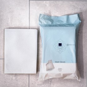 Γάντια πλυσίματος-καθαρισμού μιας χρήσης Molton Ultrasonic Abena 50 τεμάχια - 