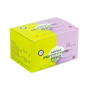 Μάσκα προστασίας FFP2 (N95) 20 τεμάχια | Λευκή - 